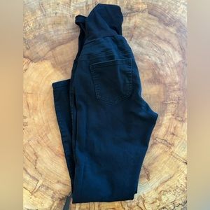 Black Full Panel Maternity Pants, Size M